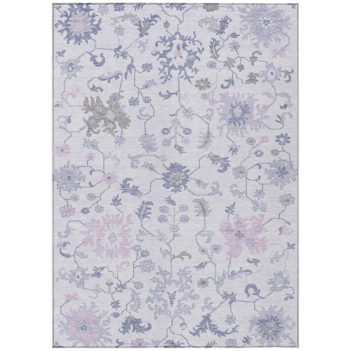 Addison Rugs Taelius Purple Washable Indoor-Outdoor Rug