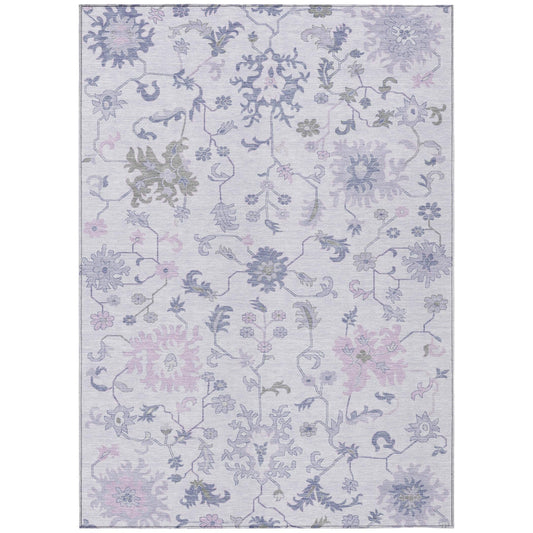 Addison Rugs Taelius Purple Washable Indoor-Outdoor Rug
