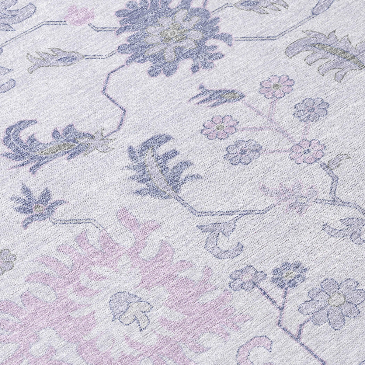 Addison Rugs Taelius Purple Washable Indoor-Outdoor Rug