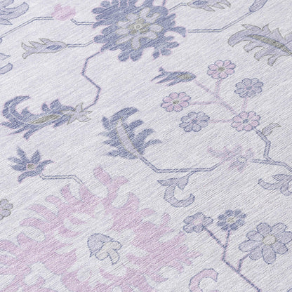 Addison Rugs Taelius Purple Washable Indoor-Outdoor Rug