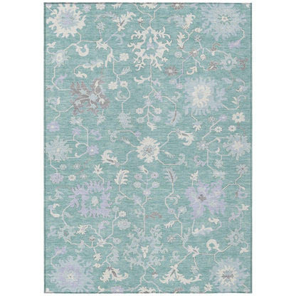 Addison Rugs Taelius Blue Washable Indoor-Outdoor Rug