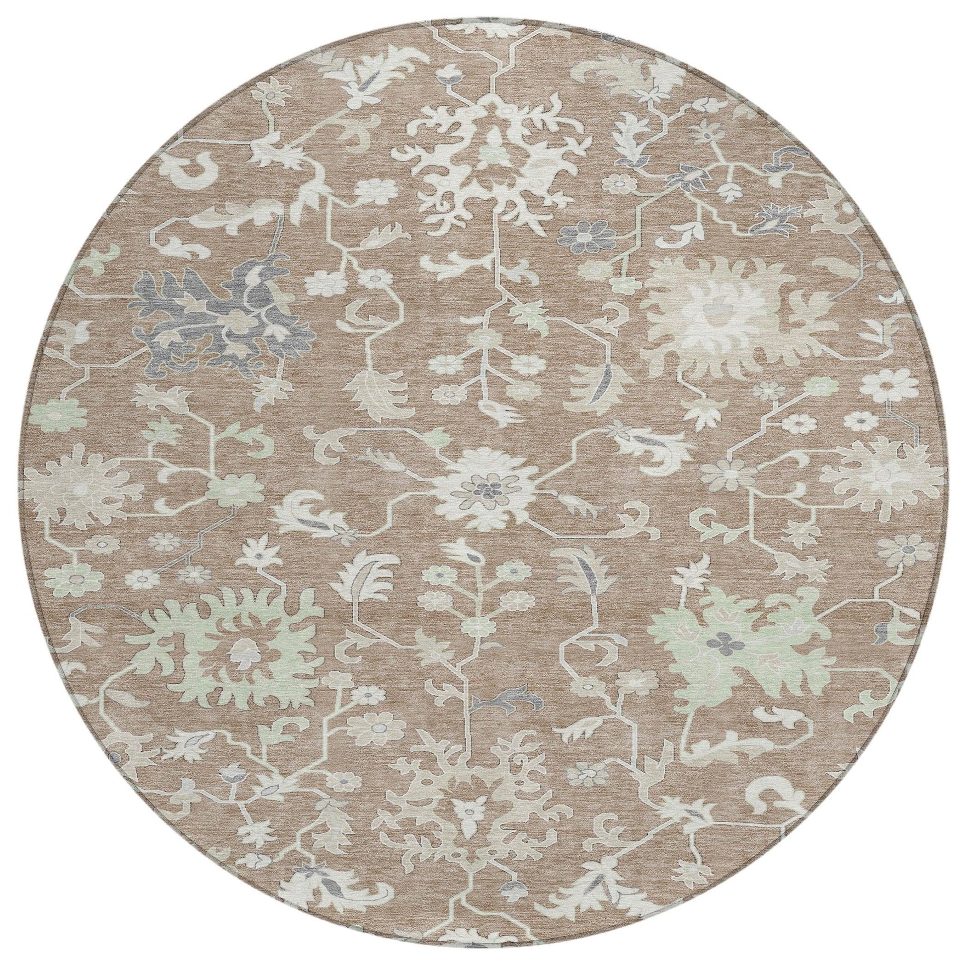 Addison Rugs Taelius Brown Washable Indoor-Outdoor Rug