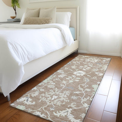 Addison Rugs Taelius Brown Washable Indoor-Outdoor Rug