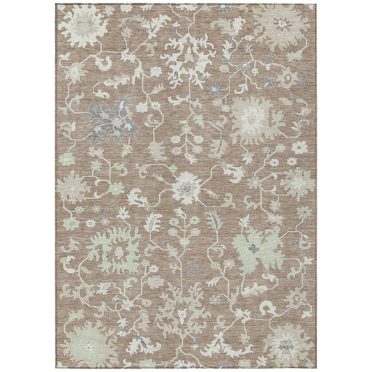 Addison Rugs Taelius Brown Washable Indoor-Outdoor Rug