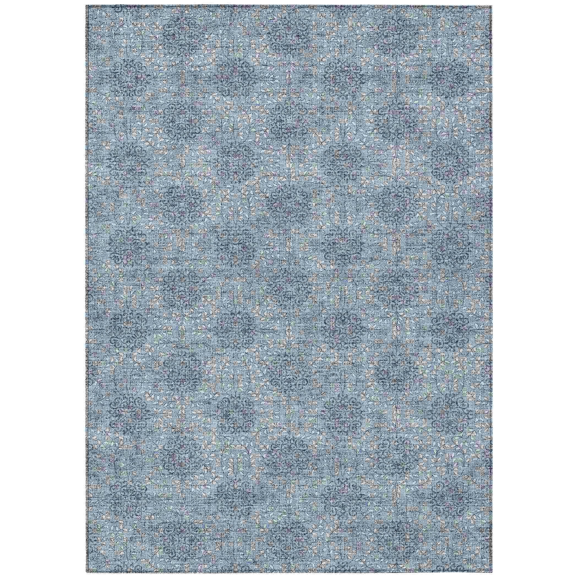 Addison Rugs Taelora Blue Washable Indoor-Outdoor Rug
