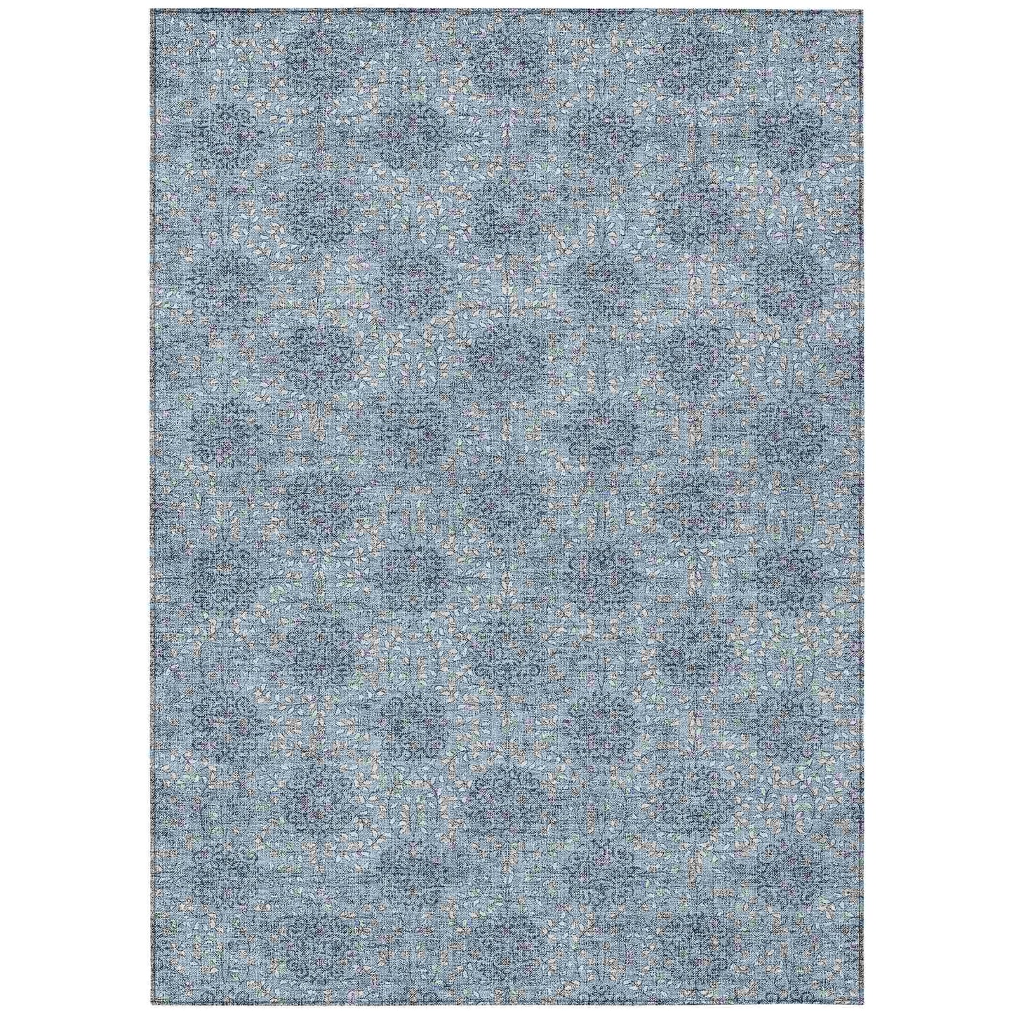 Addison Rugs Taelora Blue Washable Indoor-Outdoor Rug