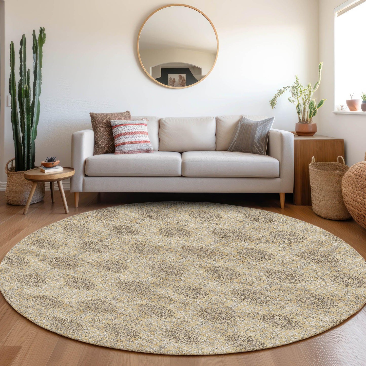 Addison Rugs Taelora Gold Washable Indoor-Outdoor Rug