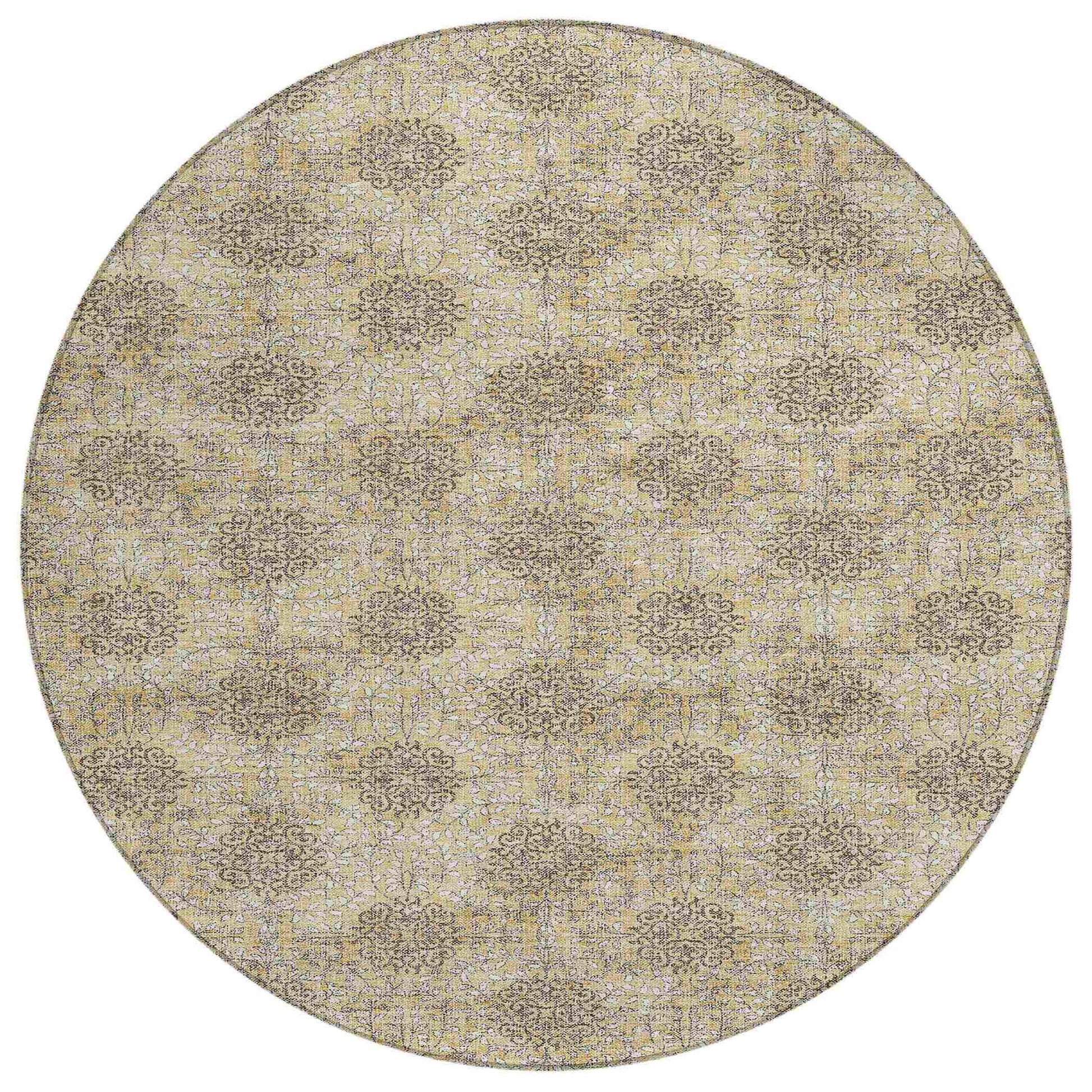 Addison Rugs Taelora Gold Washable Indoor-Outdoor Rug