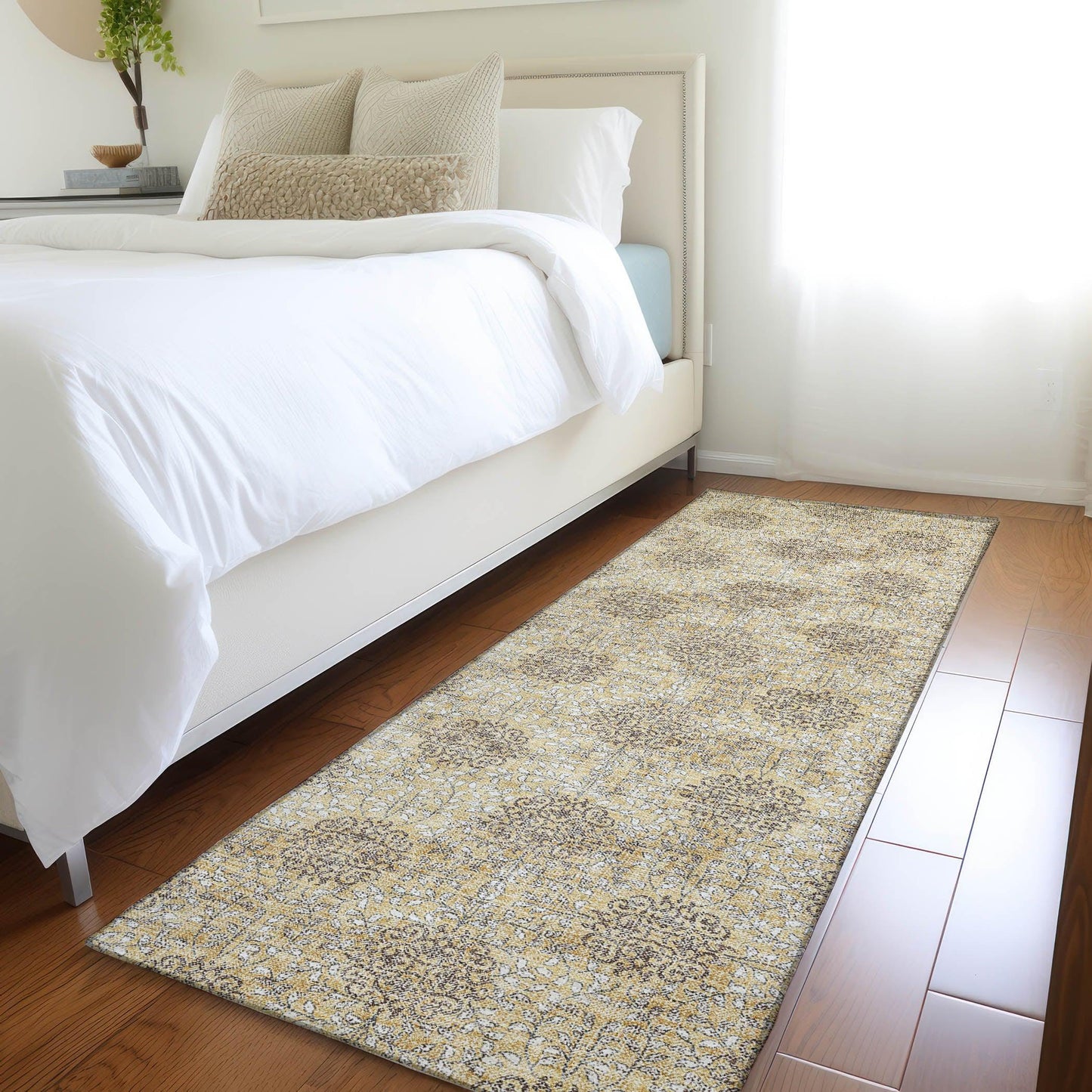 Addison Rugs Taelora Gold Washable Indoor-Outdoor Rug