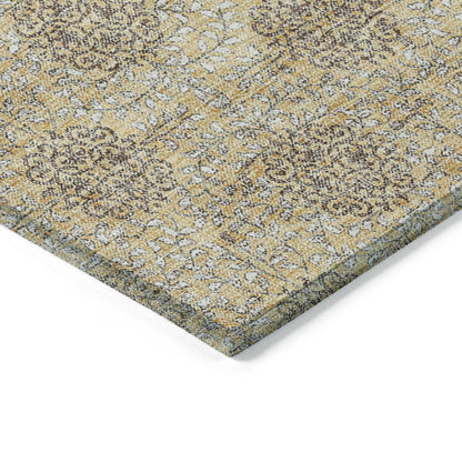 Addison Rugs Taelora Gold Washable Indoor-Outdoor Rug