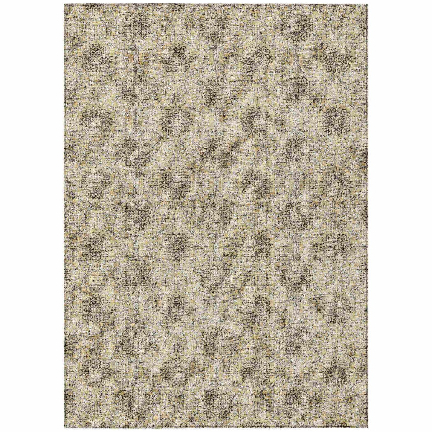 Addison Rugs Taelora Gold Washable Indoor-Outdoor Rug