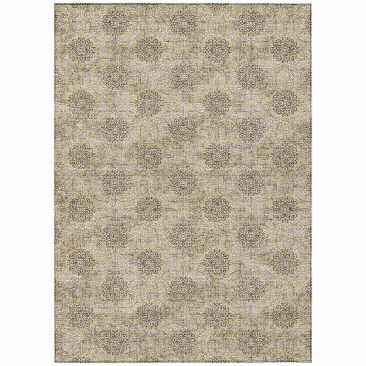 Addison Rugs Taelora Gold Washable Indoor-Outdoor Rug