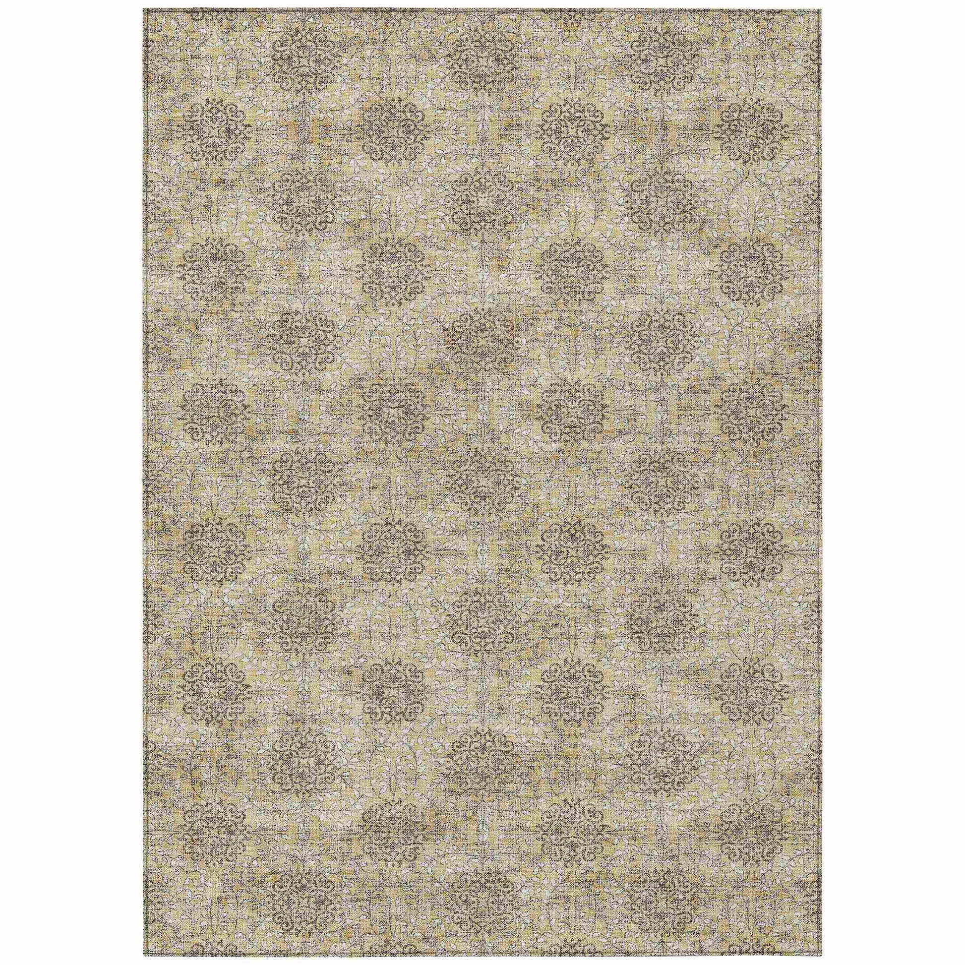 Addison Rugs Taelora Gold Washable Indoor-Outdoor Rug