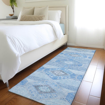Addison Rugs Uraain Blue Washable Indoor-Outdoor Rug