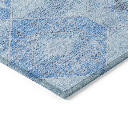 Addison Rugs Uraain Blue Washable Indoor-Outdoor Rug