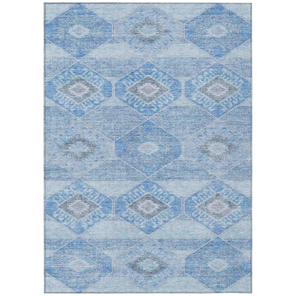 Addison Rugs Uraain Blue Washable Indoor-Outdoor Rug