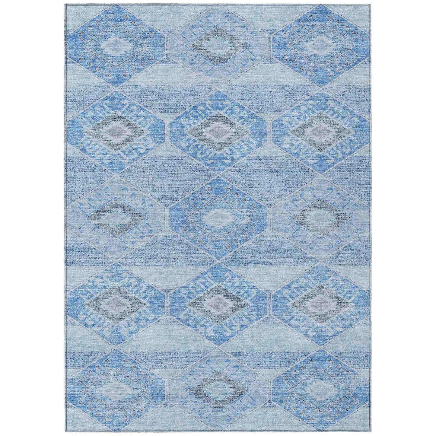 Addison Rugs Uraain Blue Washable Indoor-Outdoor Rug