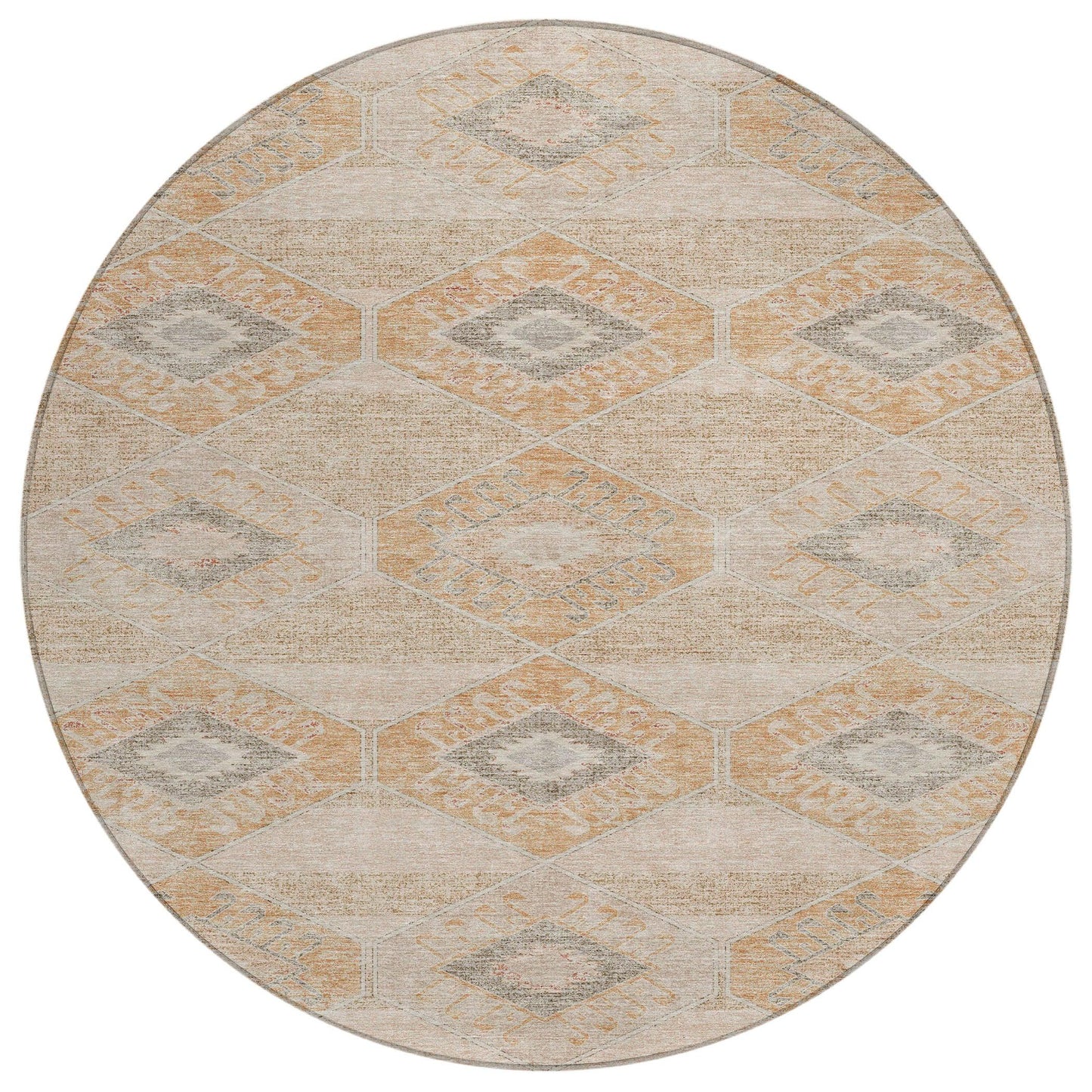 Addison Rugs Uraain Orange Washable Indoor-Outdoor Rug