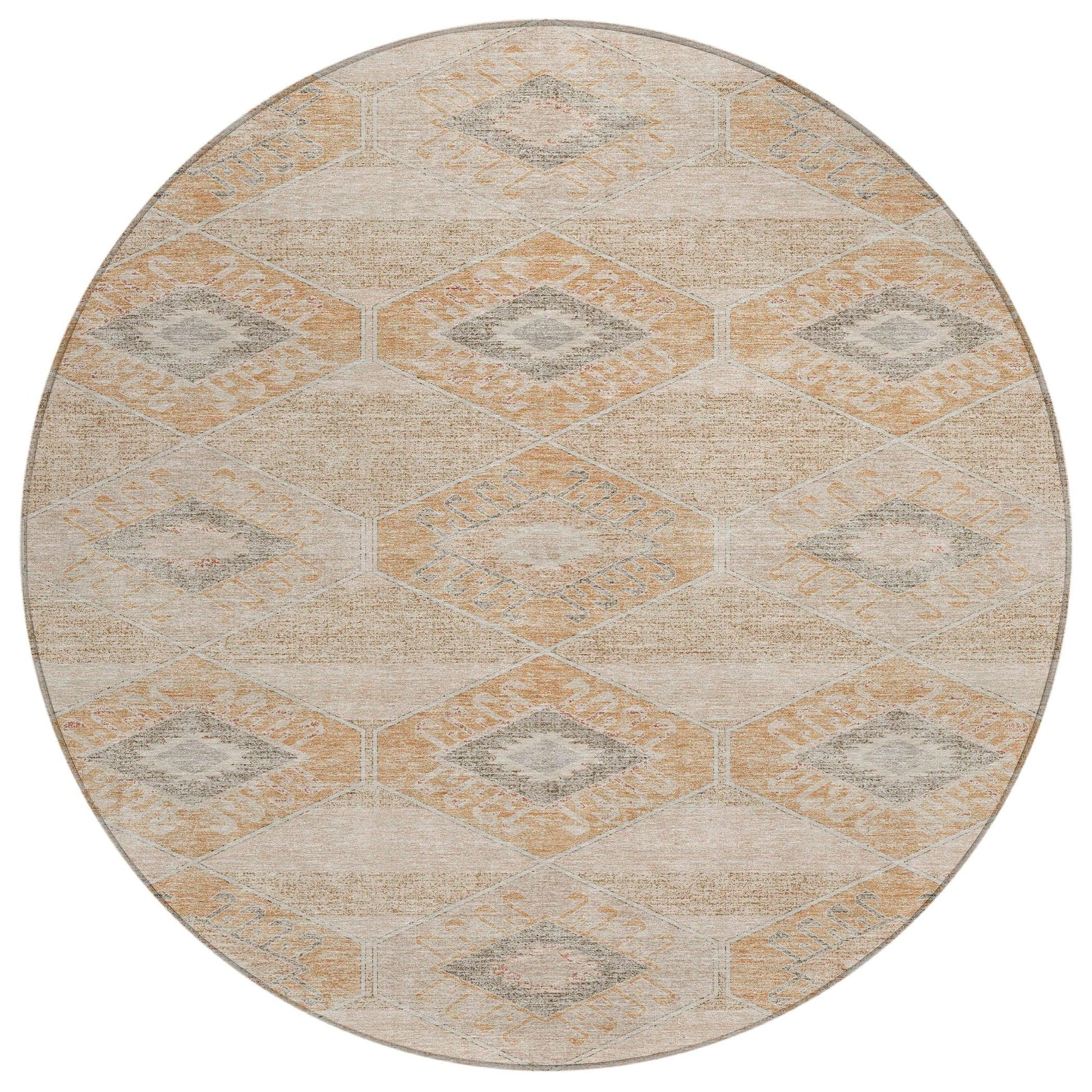 Addison Rugs Uraain Orange Washable Indoor-Outdoor Rug