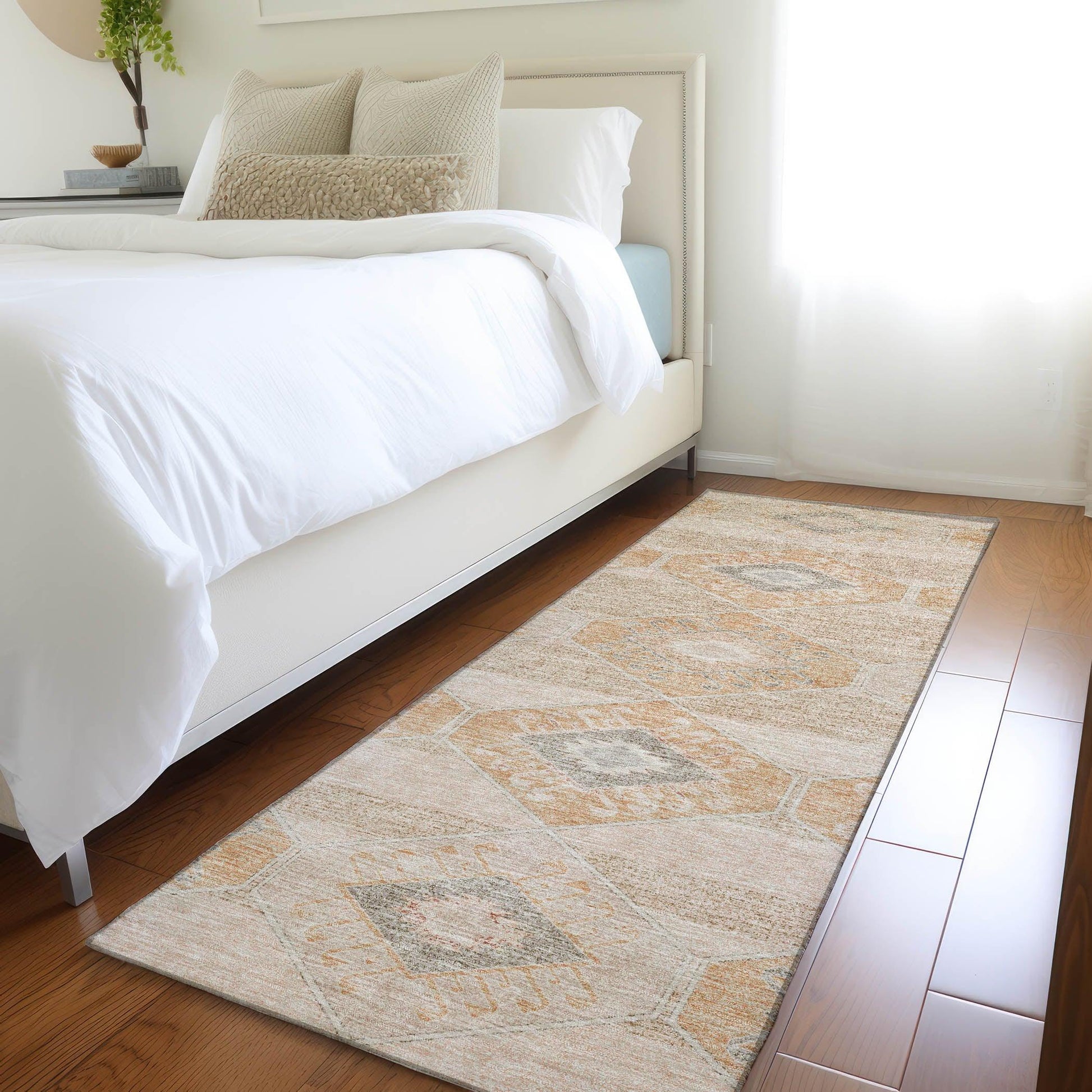 Addison Rugs Uraain Orange Washable Indoor-Outdoor Rug
