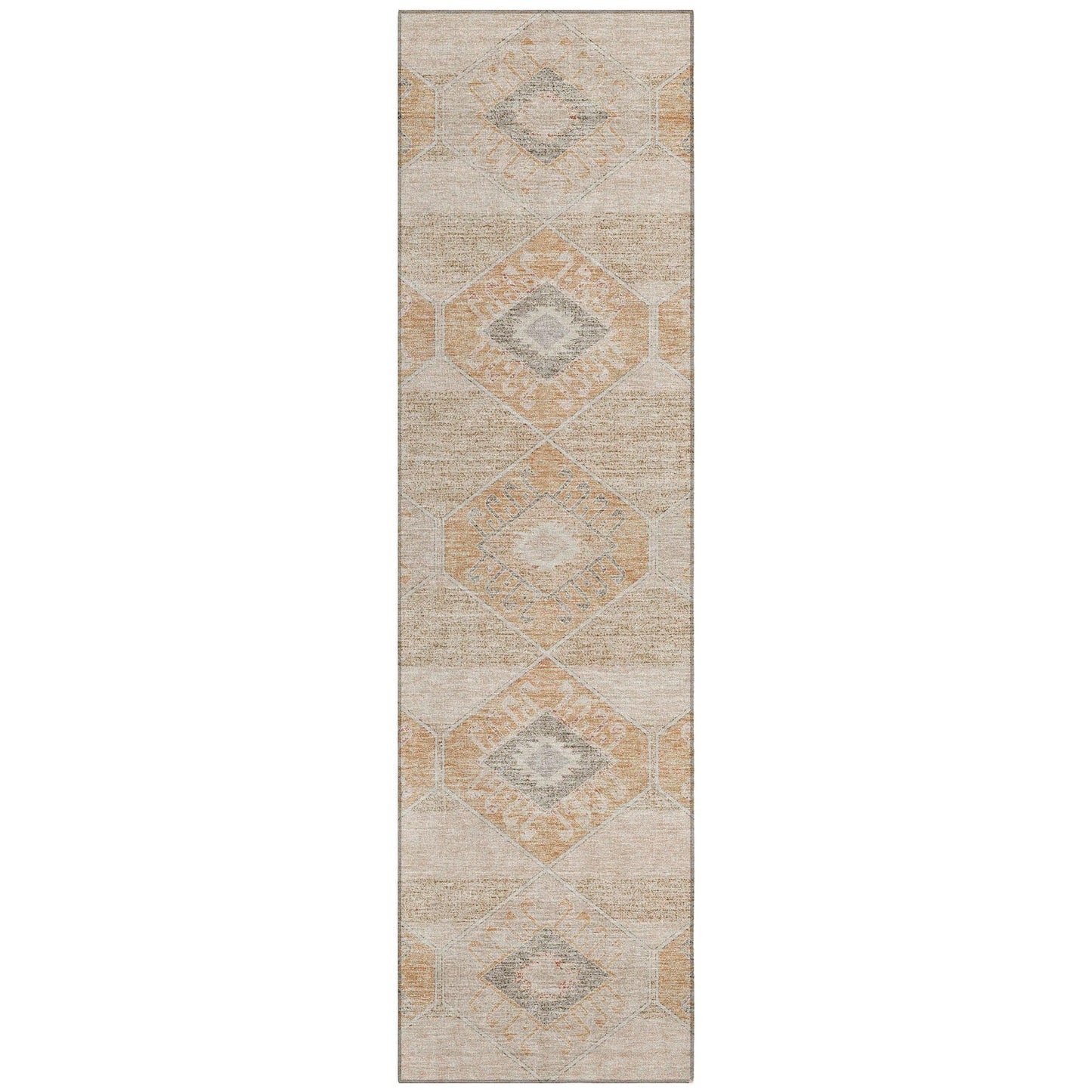 Addison Rugs Uraain Orange Washable Indoor-Outdoor Rug