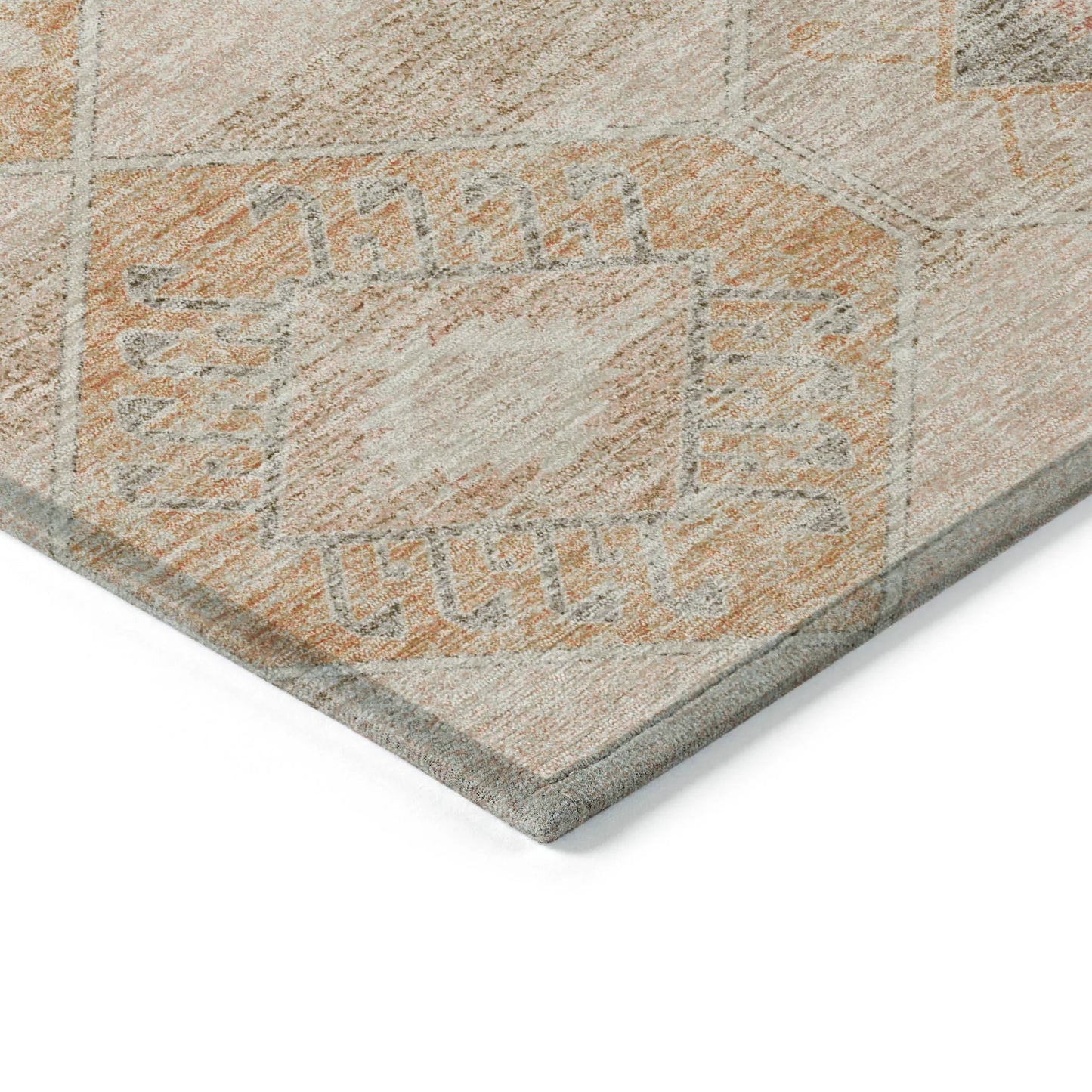 Addison Rugs Uraain Orange Washable Indoor-Outdoor Rug
