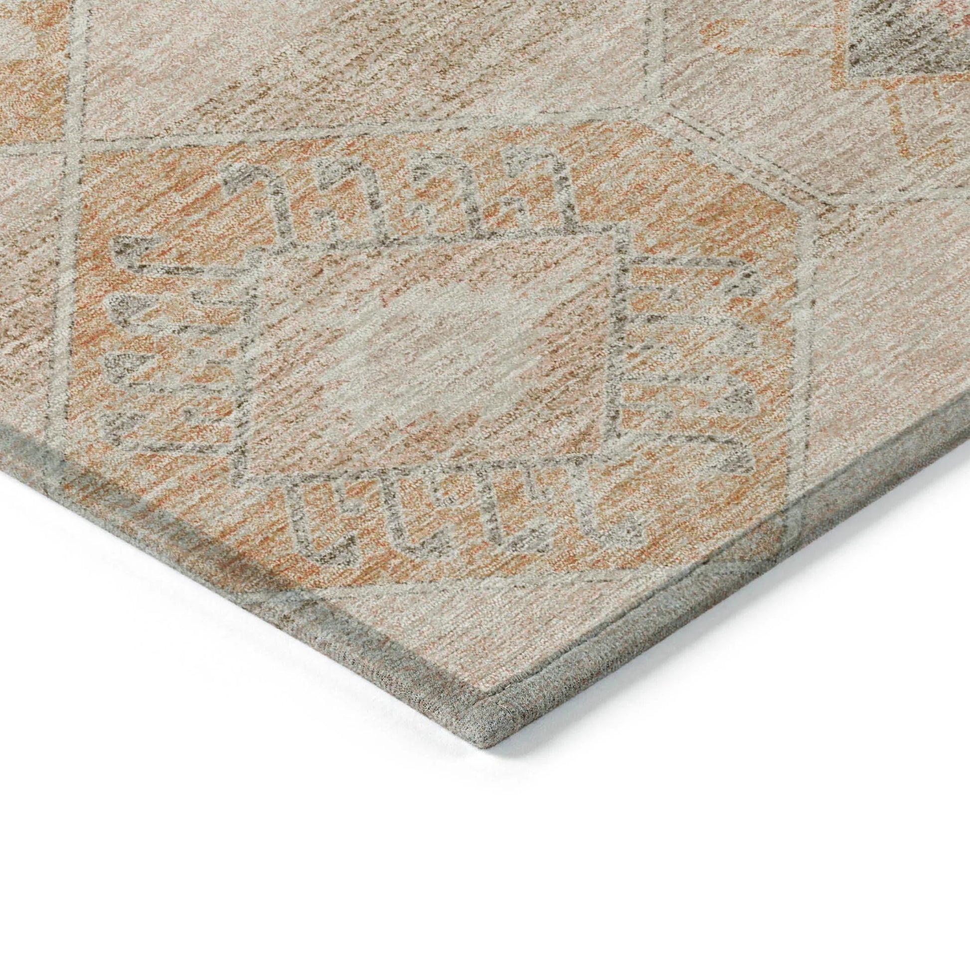 Addison Rugs Uraain Orange Washable Indoor-Outdoor Rug