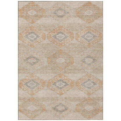 Addison Rugs Uraain Orange Washable Indoor-Outdoor Rug