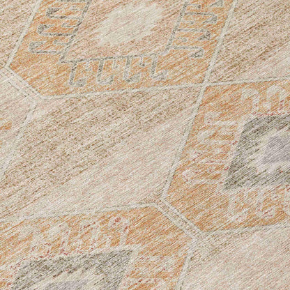 Addison Rugs Uraain Orange Washable Indoor-Outdoor Rug