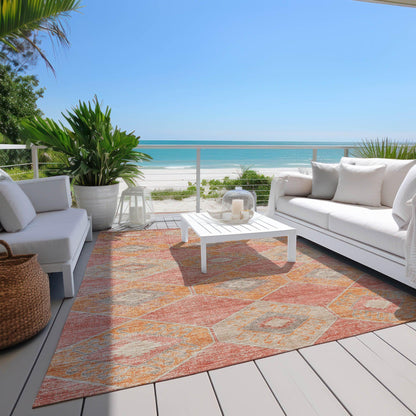 Addison Rugs Uraain Coral Washable Indoor-Outdoor Rug