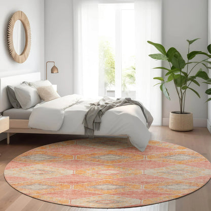 Addison Rugs Uraain Coral Washable Indoor-Outdoor Rug