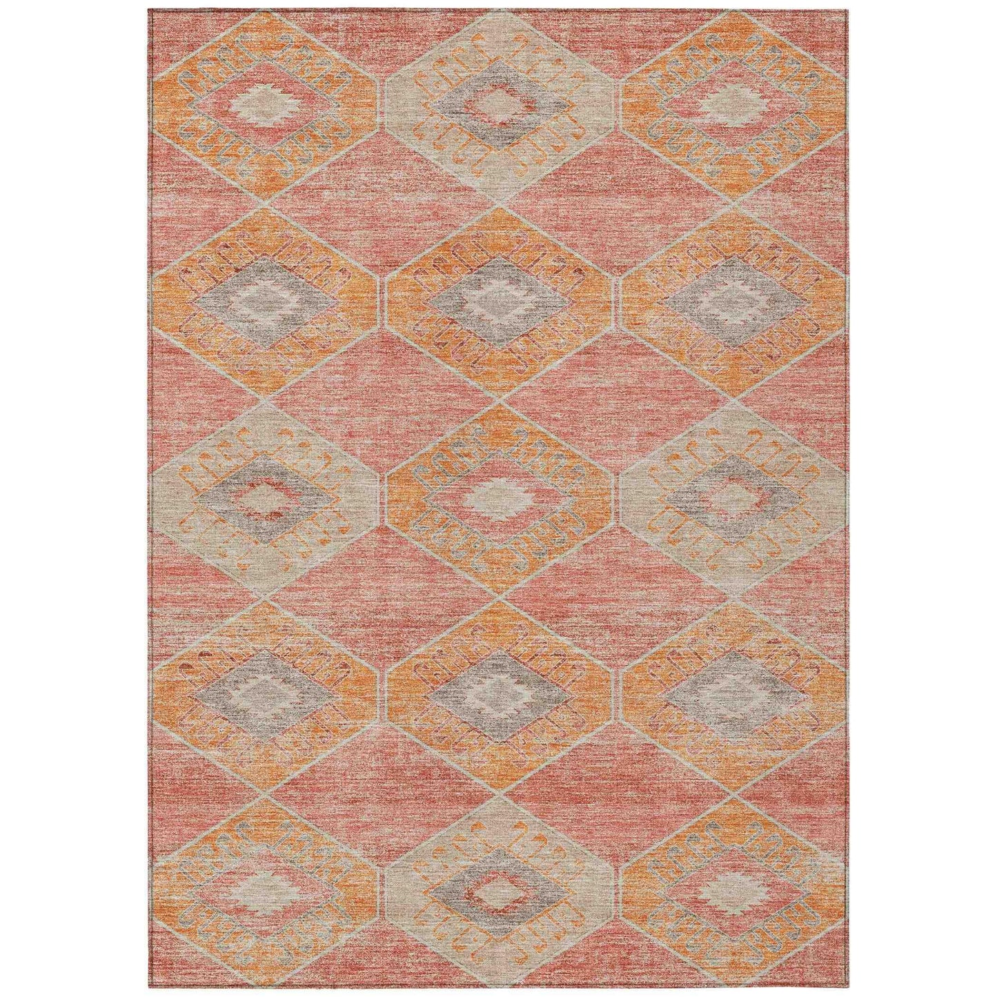 Addison Rugs Uraain Coral Washable Indoor-Outdoor Rug