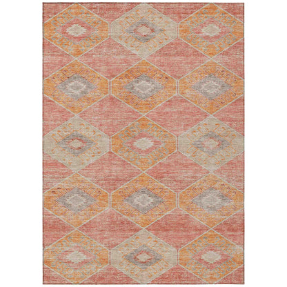 Addison Rugs Uraain Coral Washable Indoor-Outdoor Rug