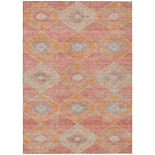 Addison Rugs Uraain Coral Washable Indoor-Outdoor Rug