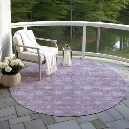 Addison Rugs Uraas Purple Washable Indoor-Outdoor Rug