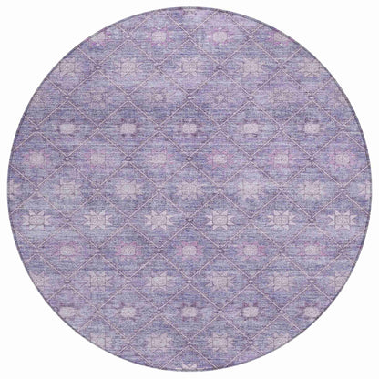 Addison Rugs Uraas Purple Washable Indoor-Outdoor Rug