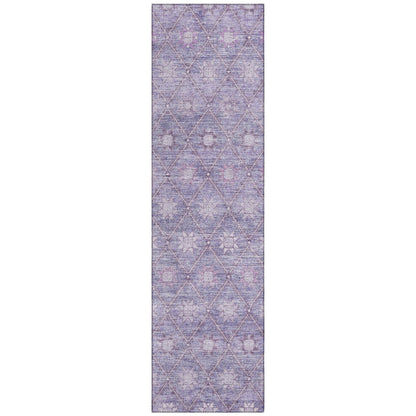 Addison Rugs Uraas Purple Washable Indoor-Outdoor Rug