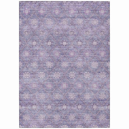 Addison Rugs Uraas Purple Washable Indoor-Outdoor Rug