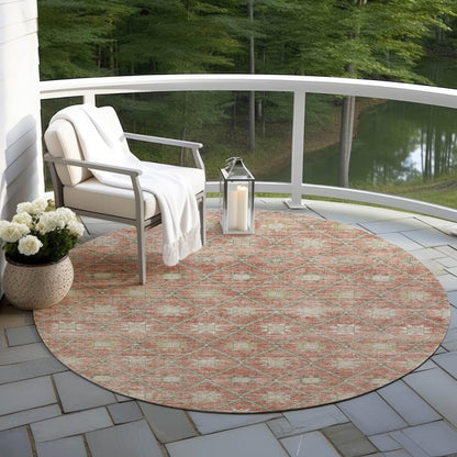 Addison Rugs Uraas Orange Washable Indoor-Outdoor Rug