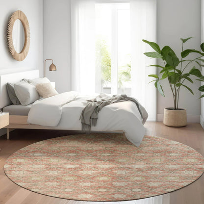 Addison Rugs Uraas Orange Washable Indoor-Outdoor Rug