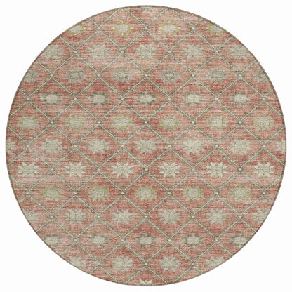 Addison Rugs Uraas Orange Washable Indoor-Outdoor Rug