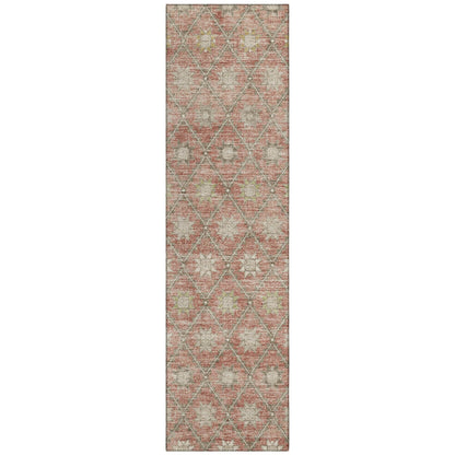 Addison Rugs Uraas Orange Washable Indoor-Outdoor Rug