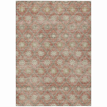 Addison Rugs Uraas Orange Washable Indoor-Outdoor Rug