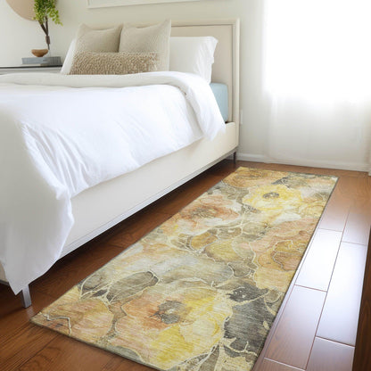 Addison Rugs Uraien Gold Washable Indoor-Outdoor Rug