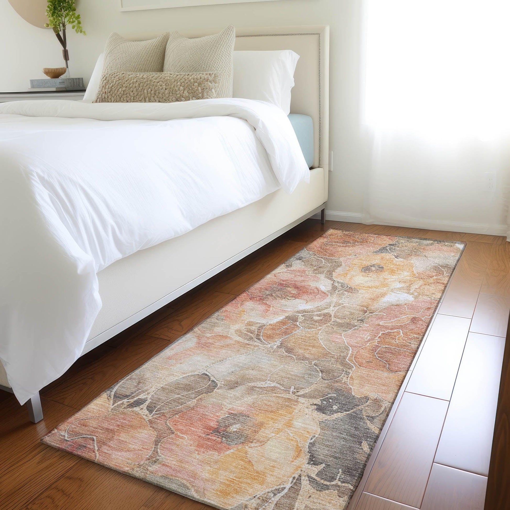 Addison Rugs Uraien Peach Washable Indoor-Outdoor Rug