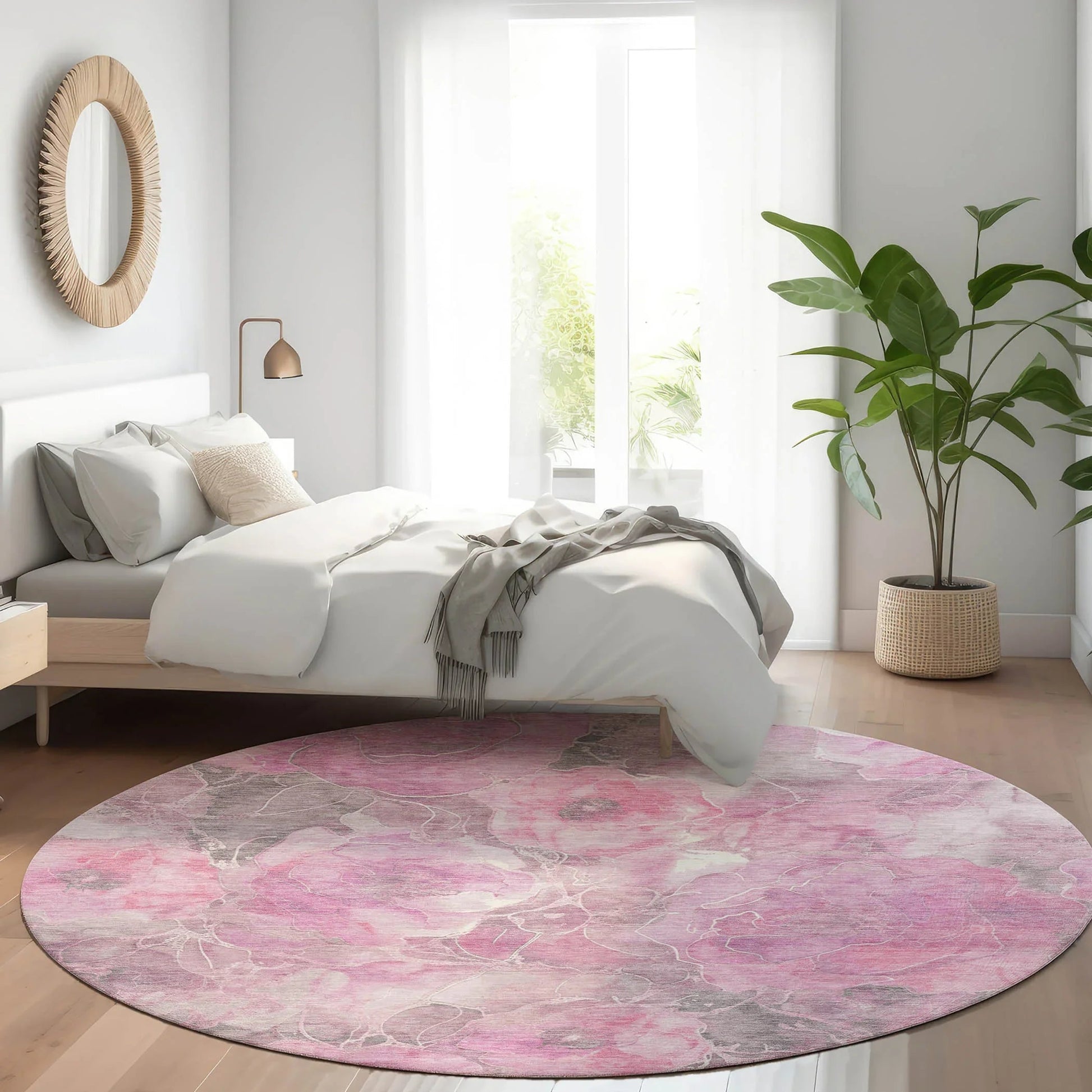 Addison Rugs Uraien Pink Washable Indoor-Outdoor Rug