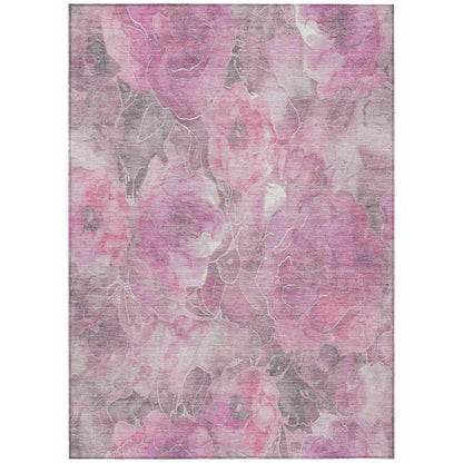 Addison Rugs Uraien Pink Washable Indoor-Outdoor Rug