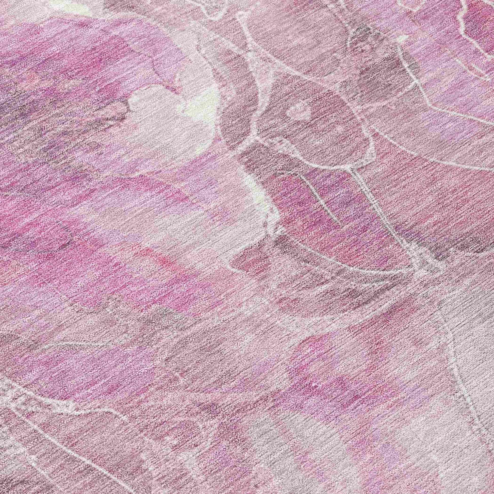 Addison Rugs Uraien Pink Washable Indoor-Outdoor Rug