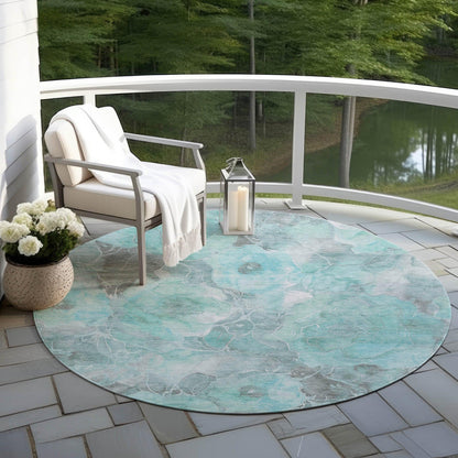 Addison Rugs Uraien Teal Washable Indoor-Outdoor Rug