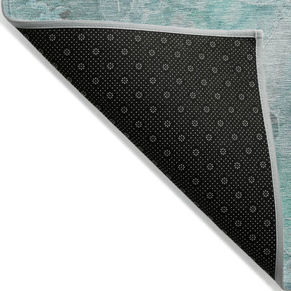 Addison Rugs Uraien Teal Washable Indoor-Outdoor Rug
